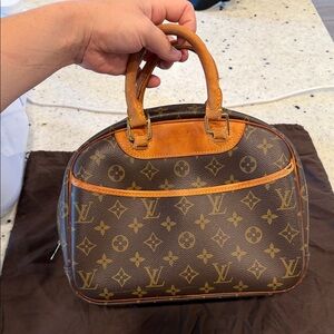 Louis Vuitton Tan and Brown Monogram Satchel